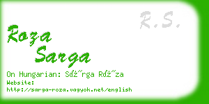 roza sarga business card